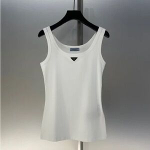 Prada Elegant White Tank Top